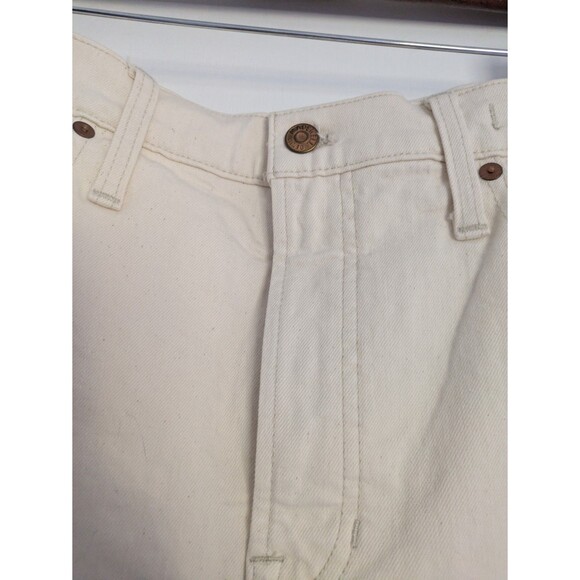 Madewell The Perfect Vintage Mid-Length Jean Short in Canvas Cream Womens 30 - Picture 5 of 13